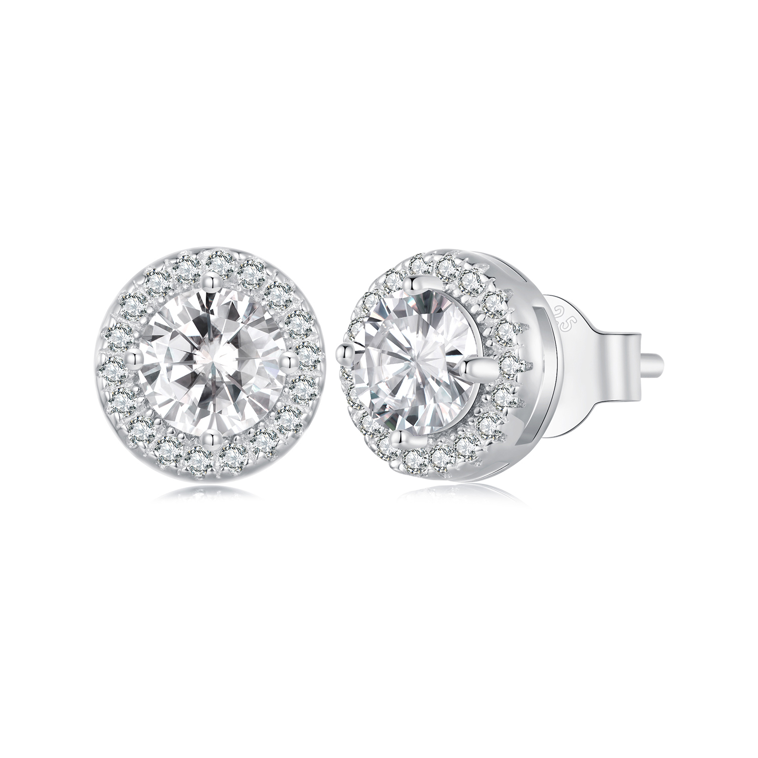 Pandora Stijl Licht Luxe Stud Oorbellen - BSE893