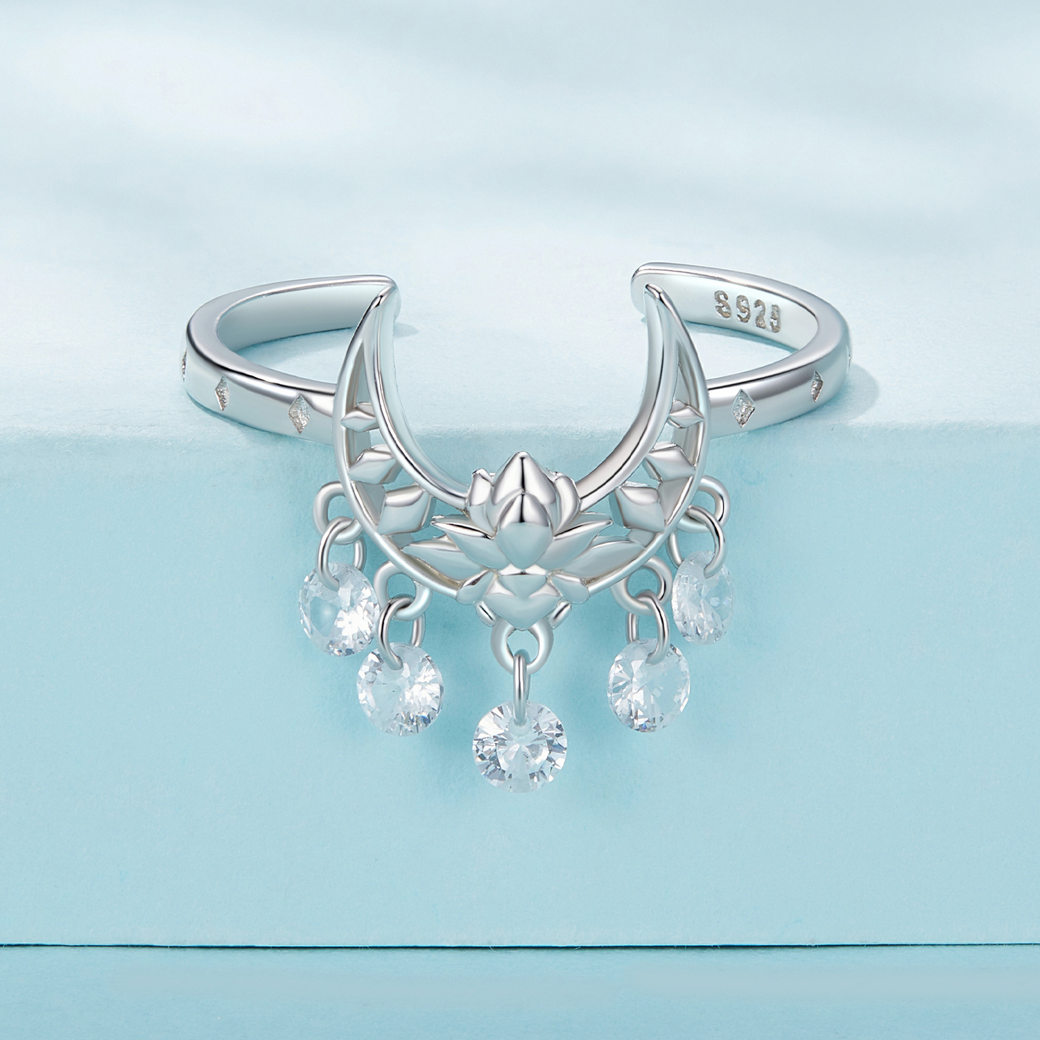 Pandora Stijl Maan Lotus Ring - SCR955