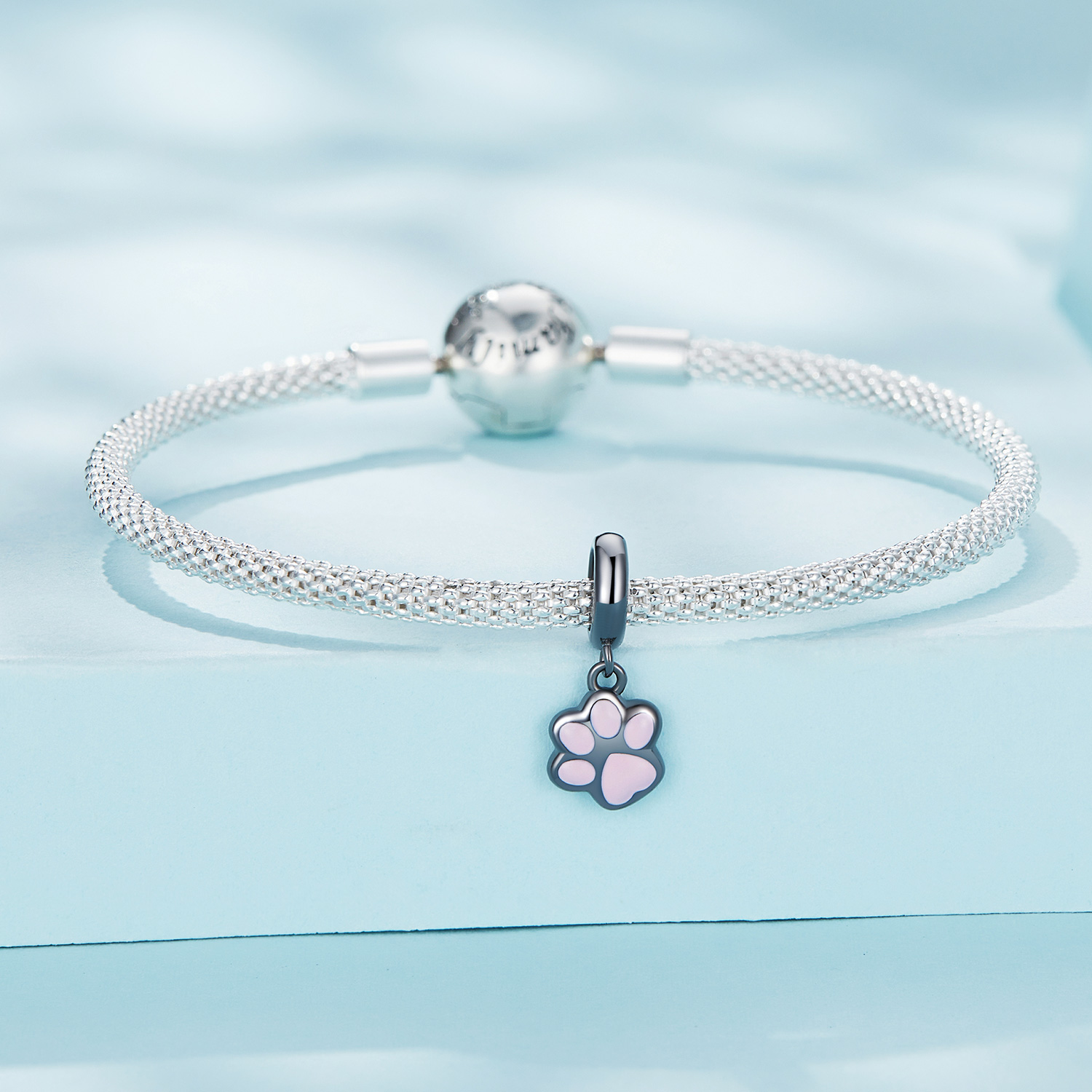 Pandora Stijl Mini Zwarte Kattenklauw Bedel - SCC2476-D