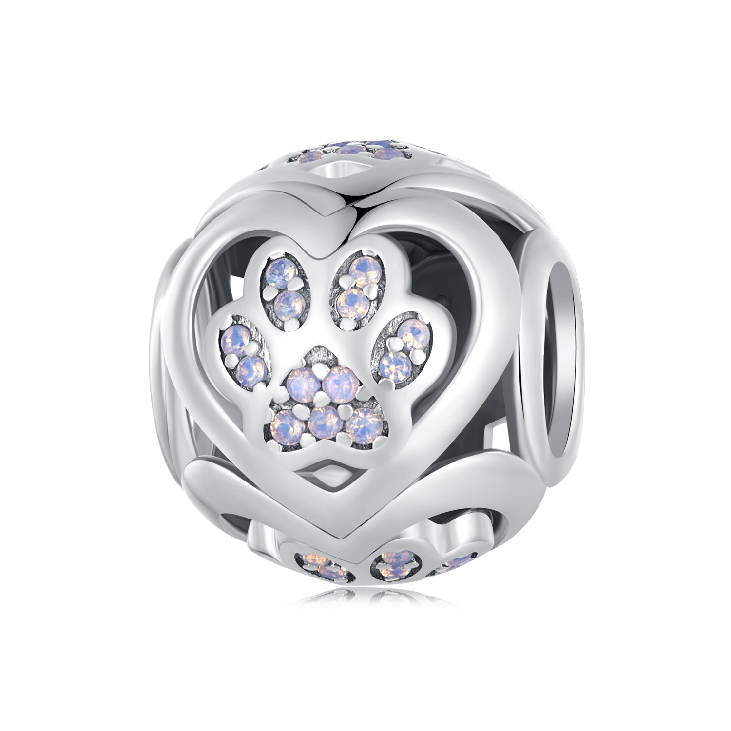 Pandora Stijl Pootafdruk Bedel - SCC2578