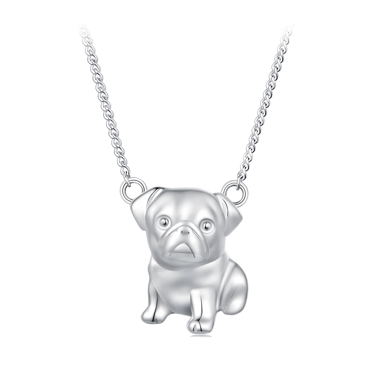 Pandora stijl Pug Halsketting - BSN354