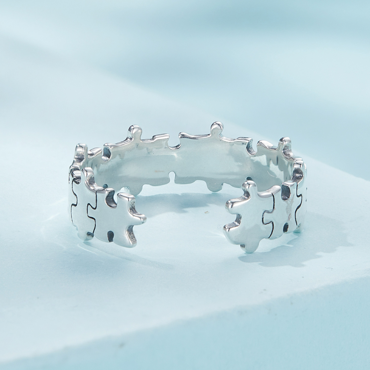 Pandora Stijl Puzzelring - SCR925