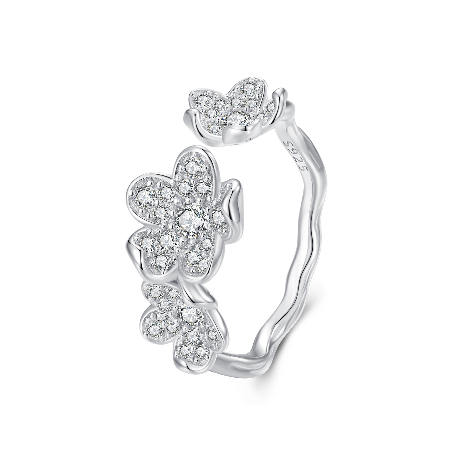 Pandora Stijl Ring Vol Bloemen - BSR447