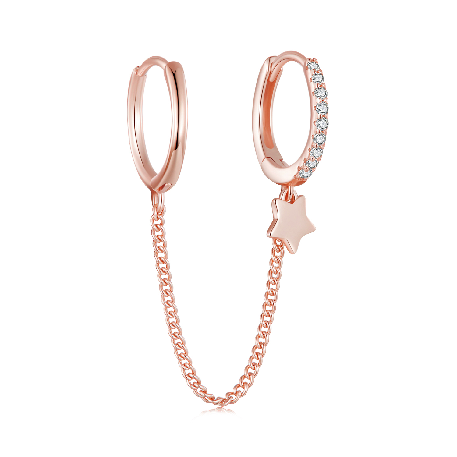 Pandora Stijl Roségouden Astropath Veilige Ketting - SCE914-C