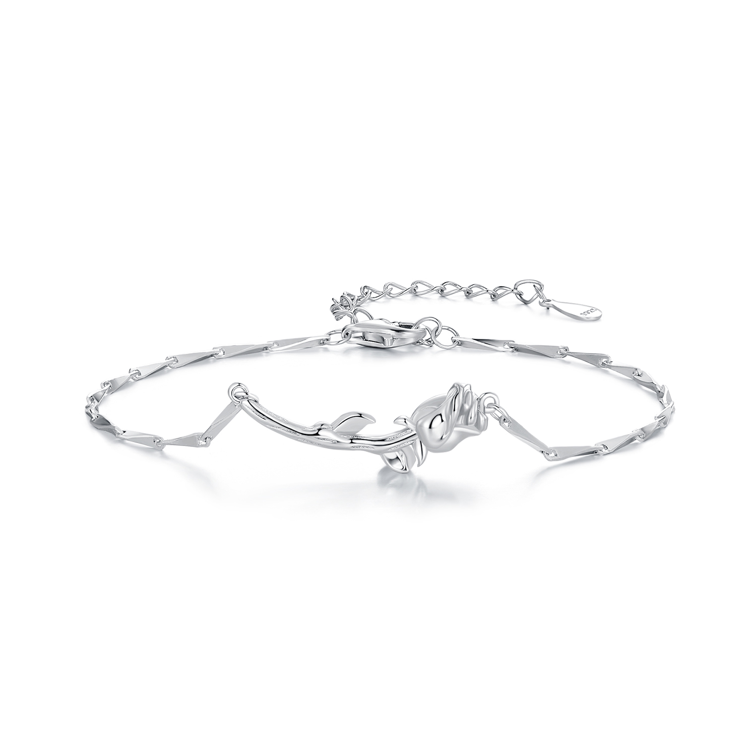 Pandora Stijl Rozen Ketting Armband - BSB146