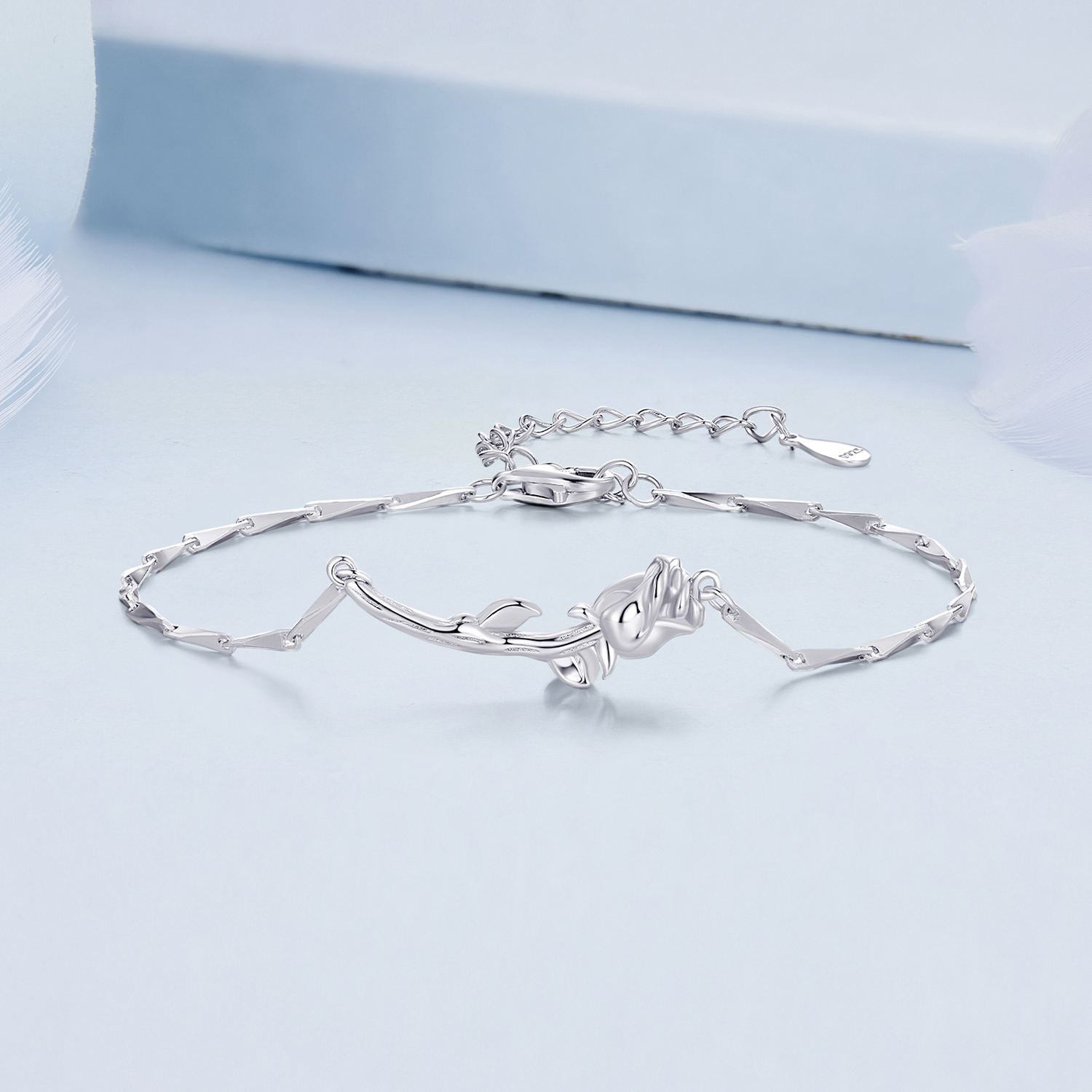 Pandora Stijl Rozen Ketting Armband - BSB146