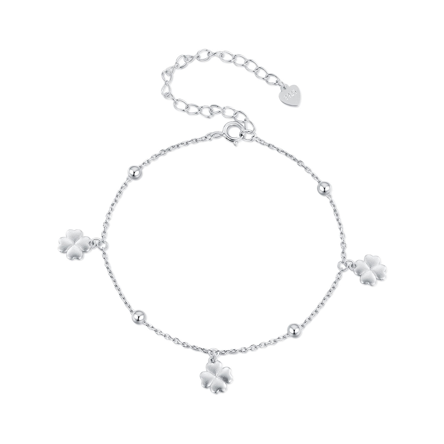 Pandora Stijl Vierbladige Klaver Ketting Armband - BSB139