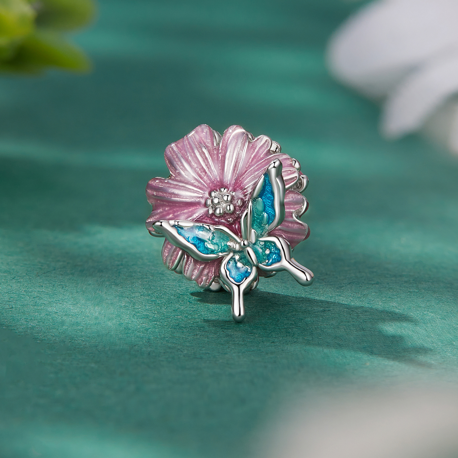 Pandora Stijl Vlinder Chrysanthemum Bedel - BSC788