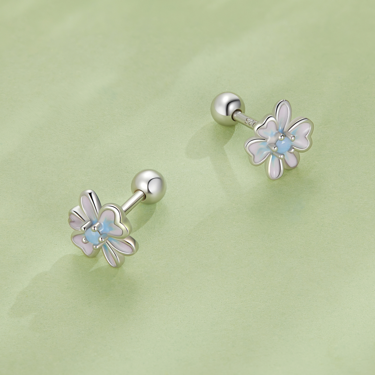 Pandora-stijl Bloem Studs Oorbellen - SCE1572