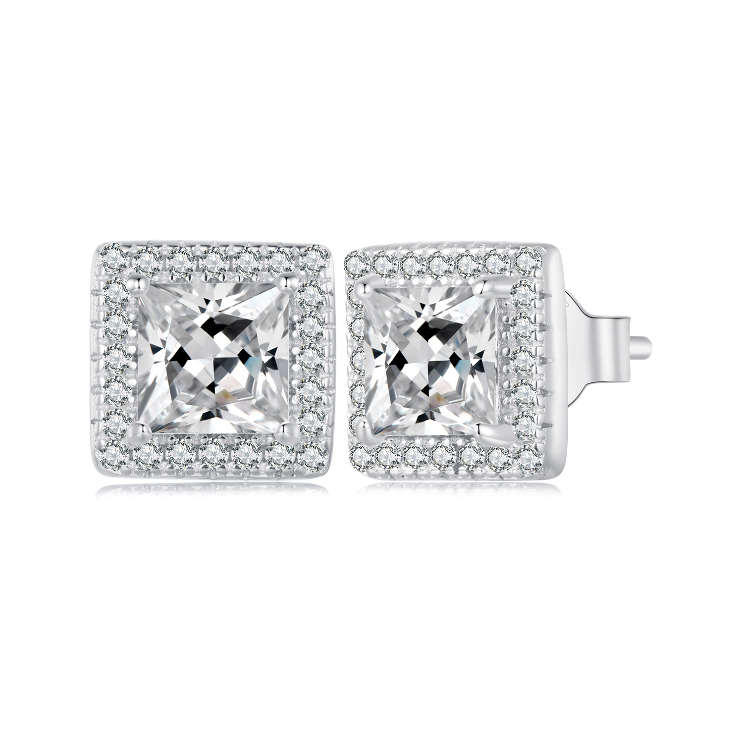 Pandora-stijl Licht Luxe Stud Oorbellen - BSE895