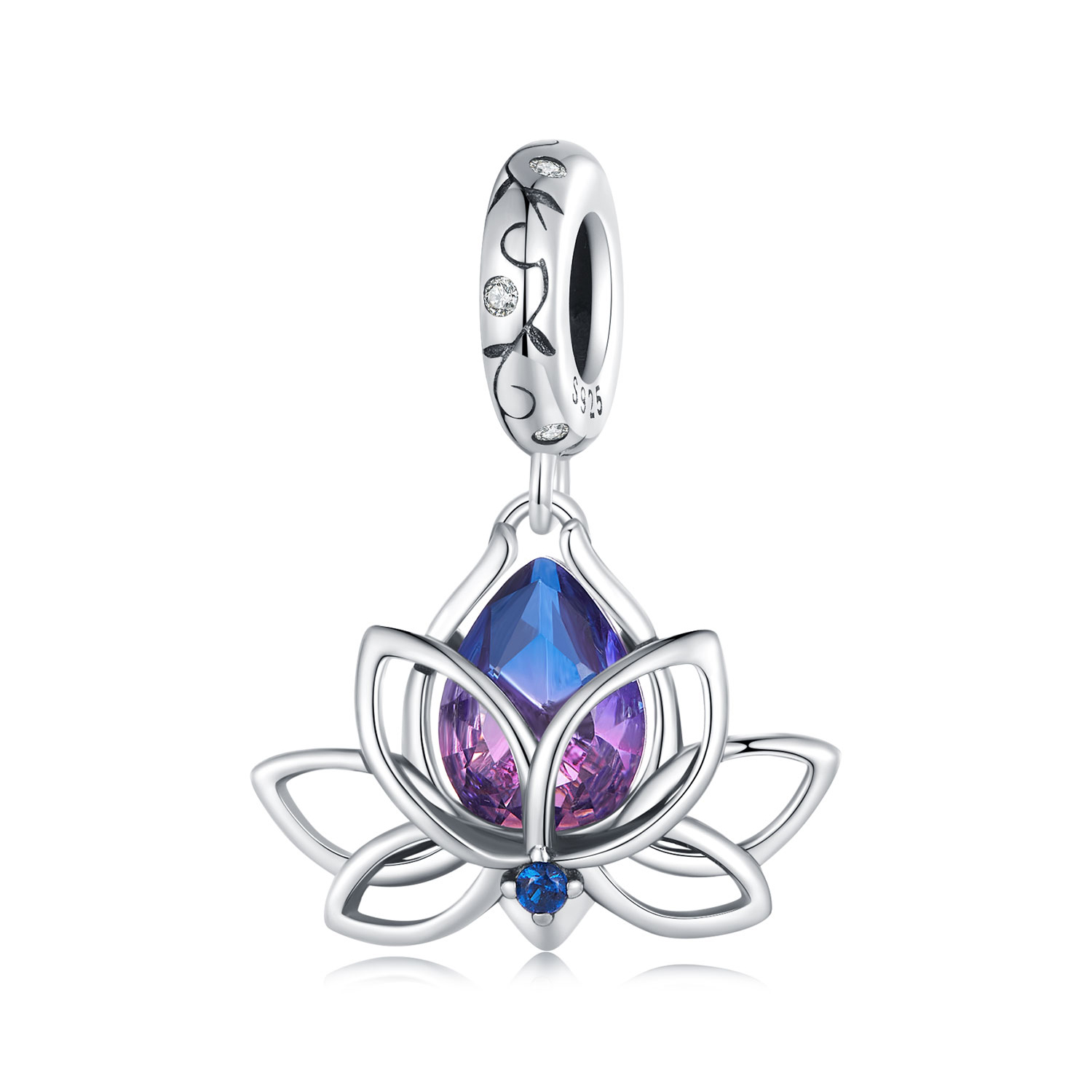 Pandora-stijl Lotus Hanger - SCC2562