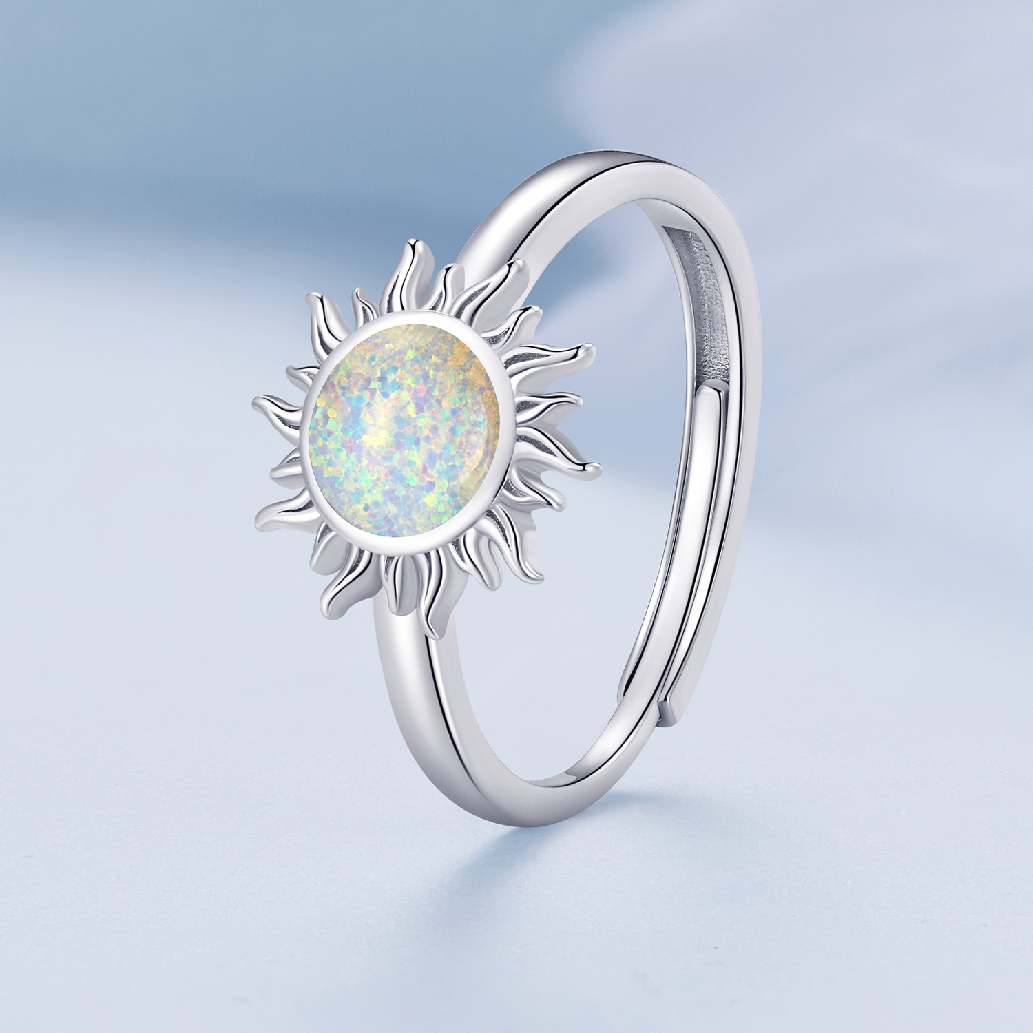 Pandora-stijl Opal Zon Ring - BSR398