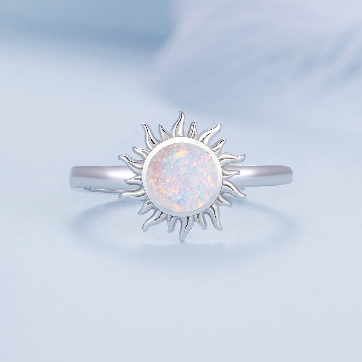 Pandora-stijl Opal Zon Ring - BSR398