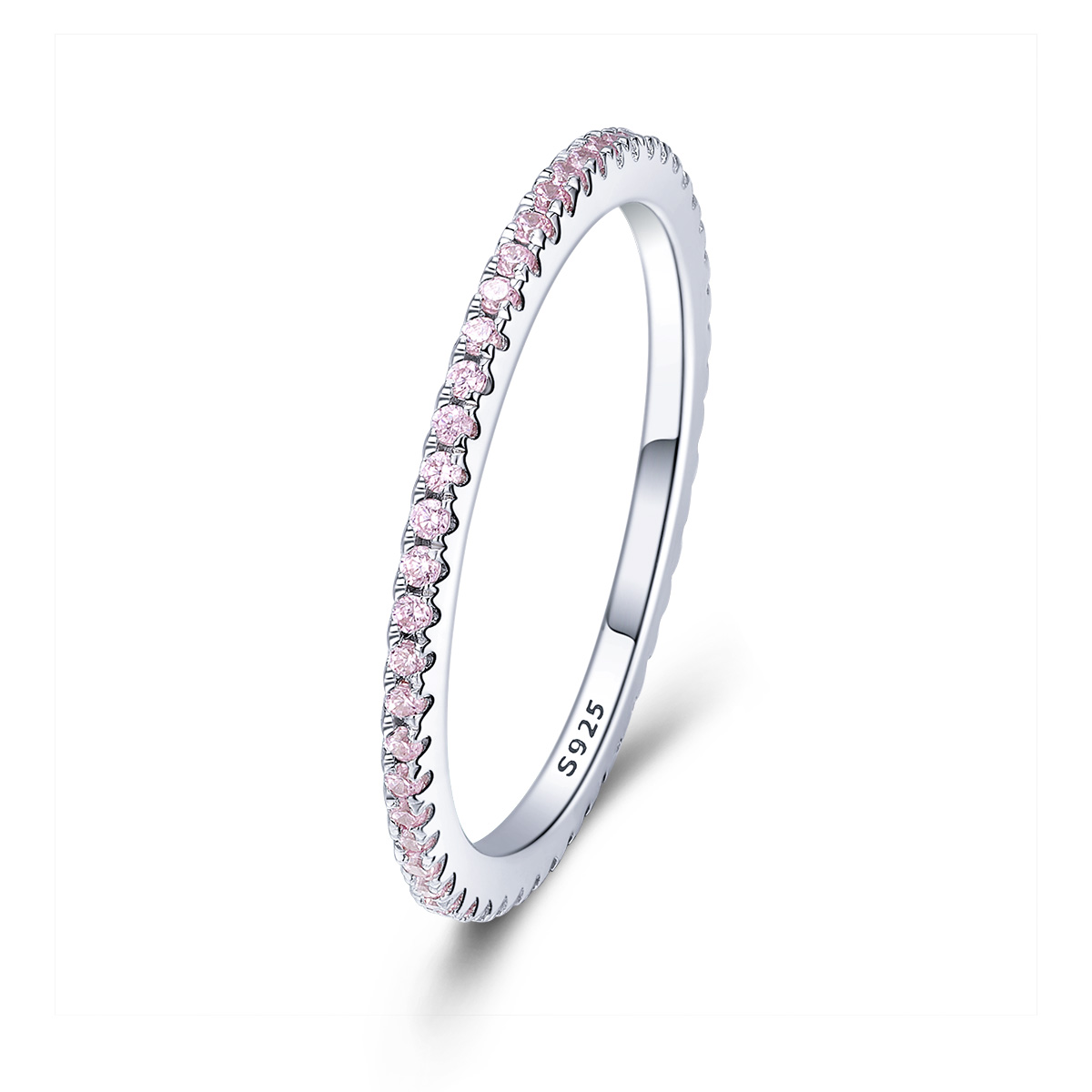 Pandora-stijl Roze Diamanten Ring - SCR066-J