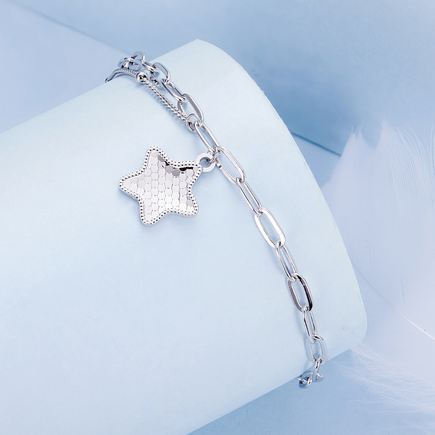 Pandora-stijl Schitterende Ster Ketting Armband - BSB137