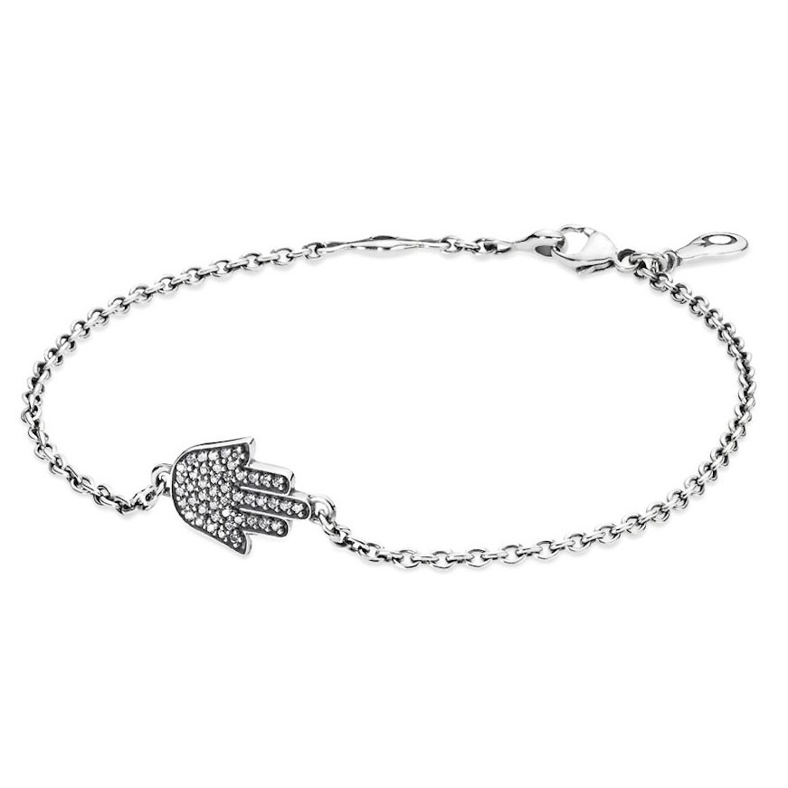 PANDORA HaMSa Hand Silver Armband With Cubic Zirconia - 590505CZ