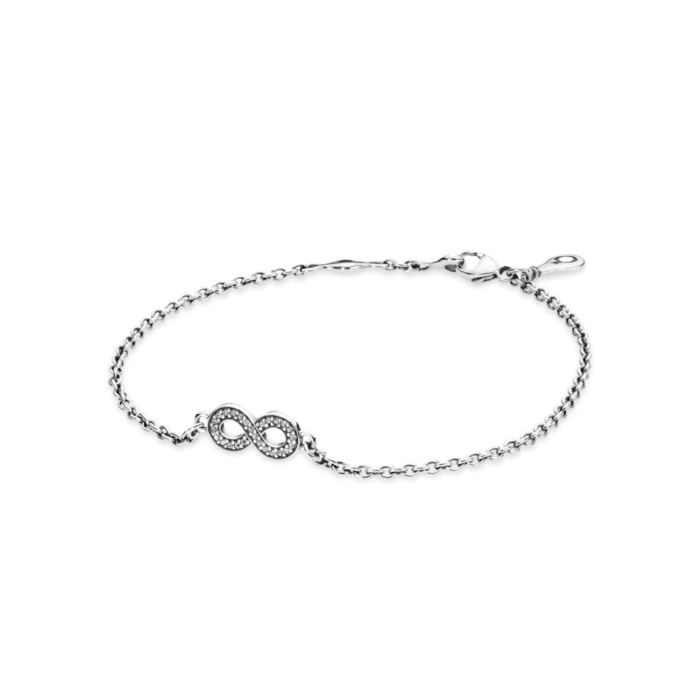 PANDORA Infinity Silver Armband With Cubic Zirconia - 590509CZ