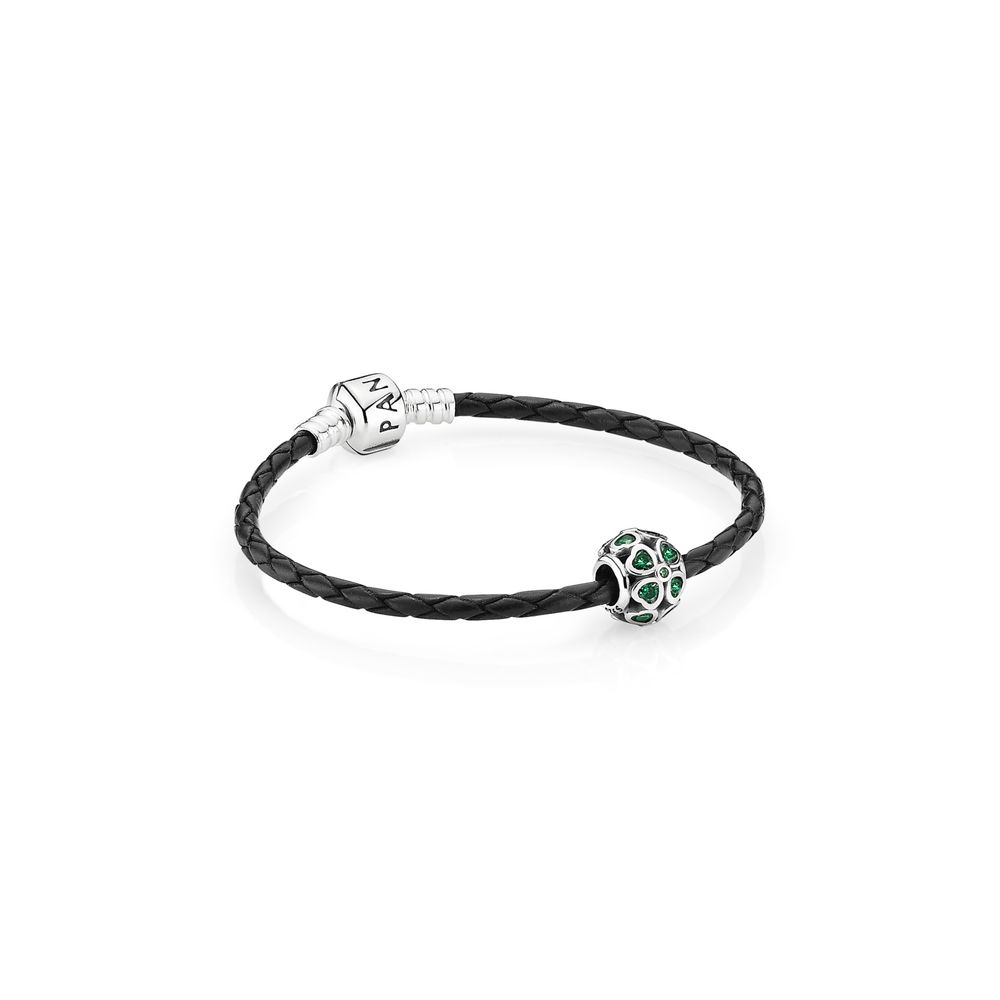 Pandora Zilveren Clover Beaded Armband R900091