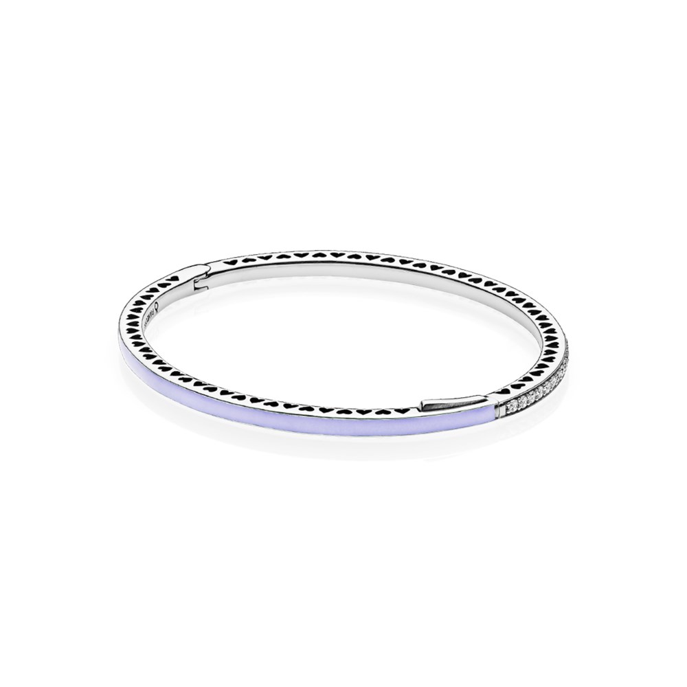 Pandora Zilveren Stralende Harten Bangle 590537En66