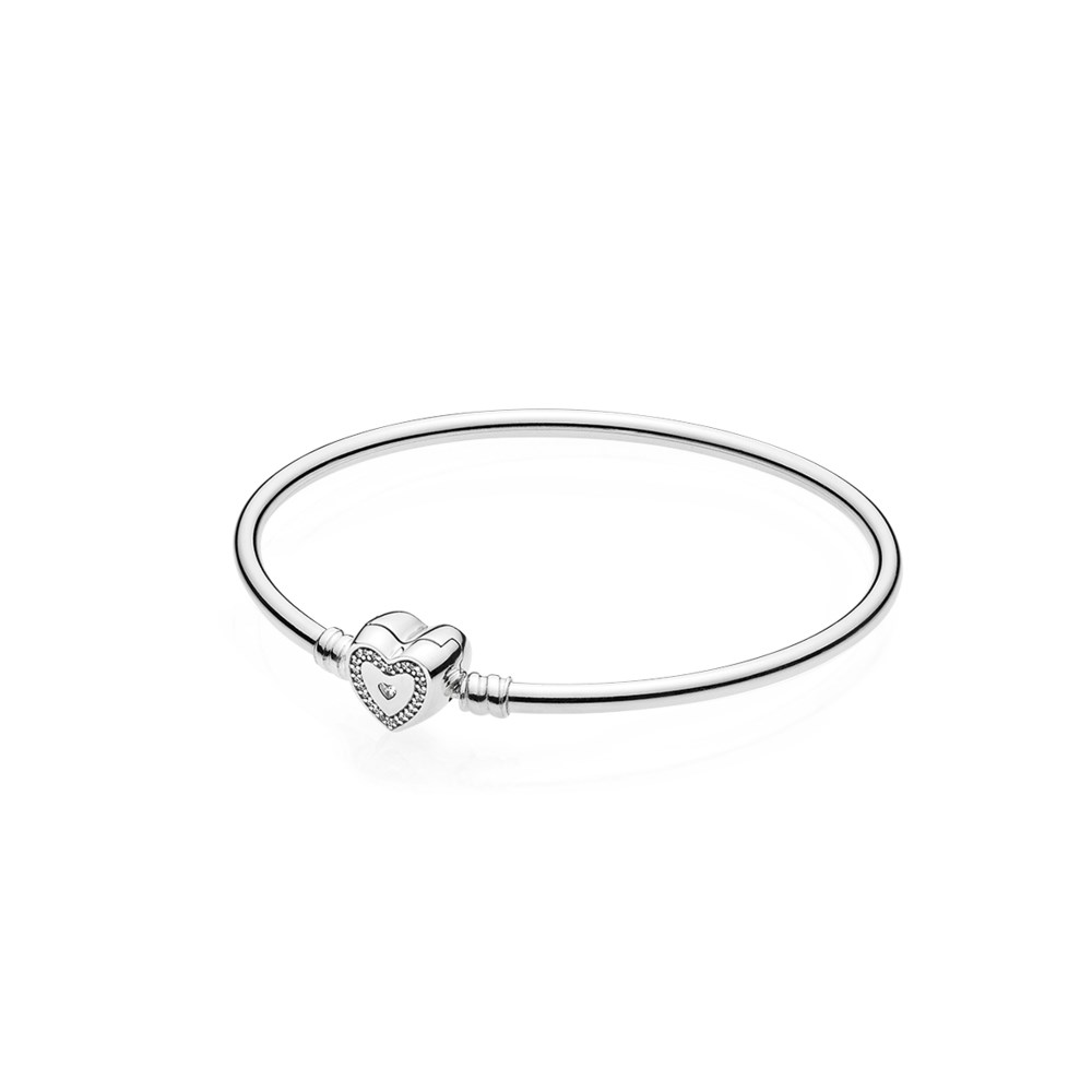 Pandora Zilveren Wishful Heart Bangle 590729CZ