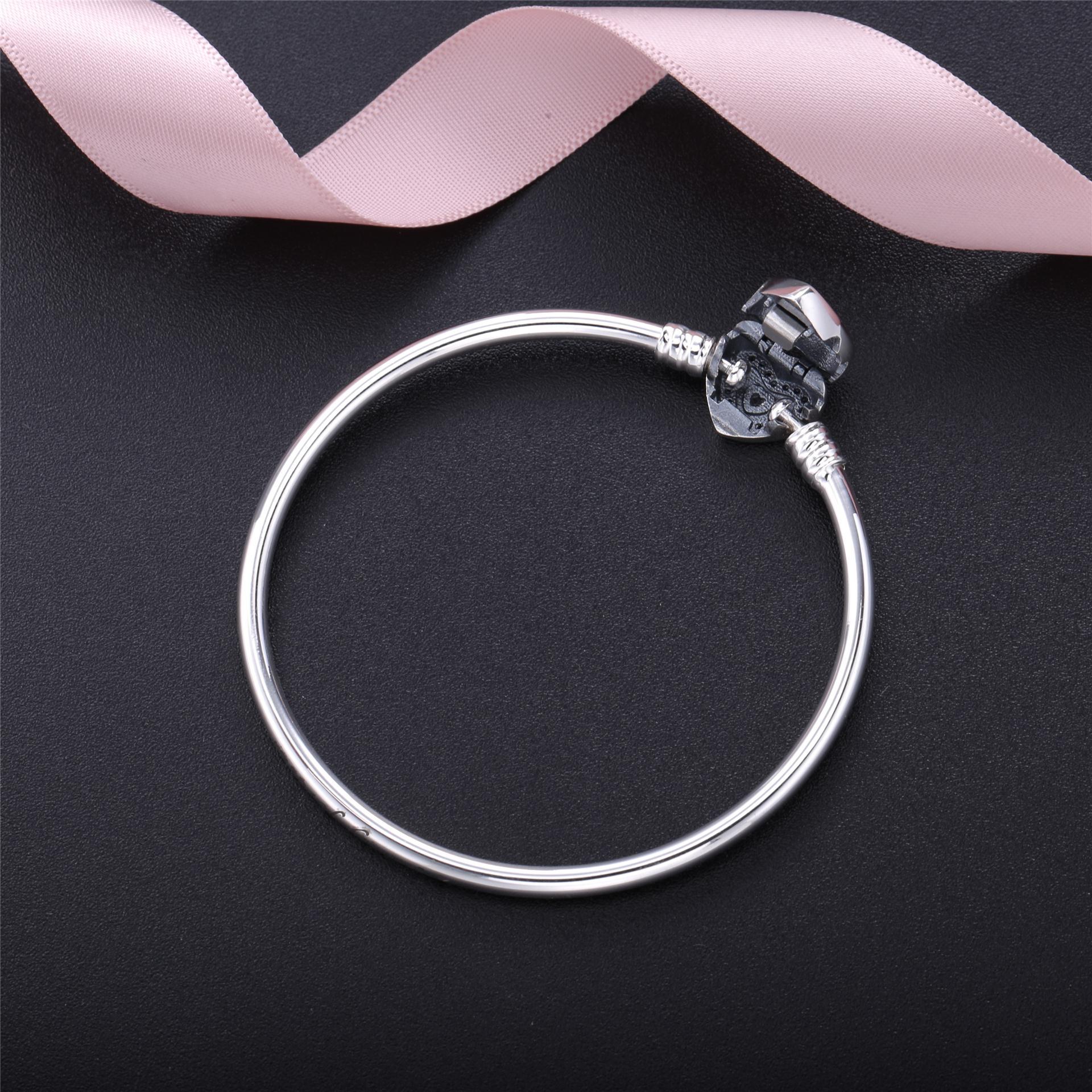 Pandora Zilveren Wishful Heart Bangle 590729CZ