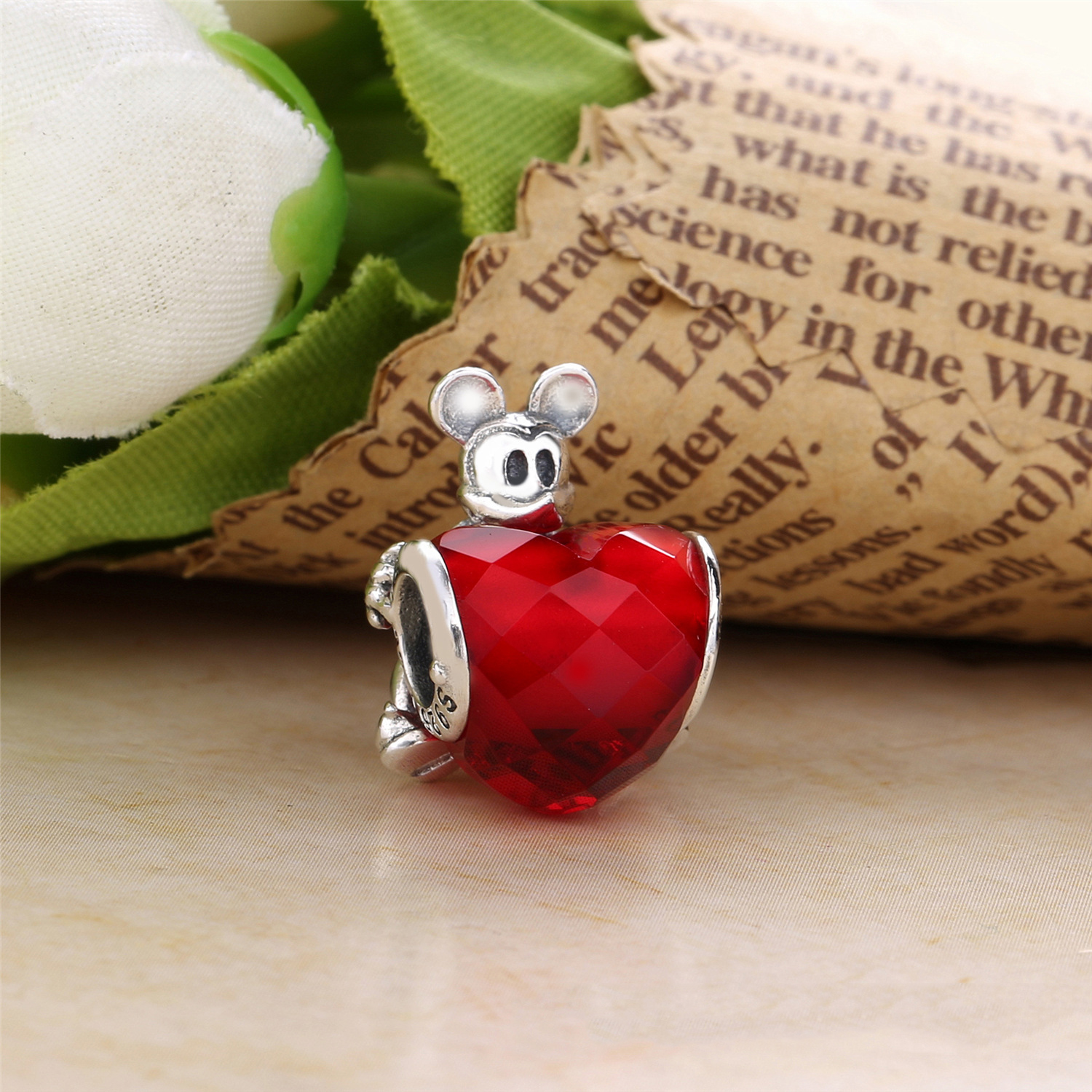 Disney, Pandora Mickey Love Heart Bedel 797168NFR