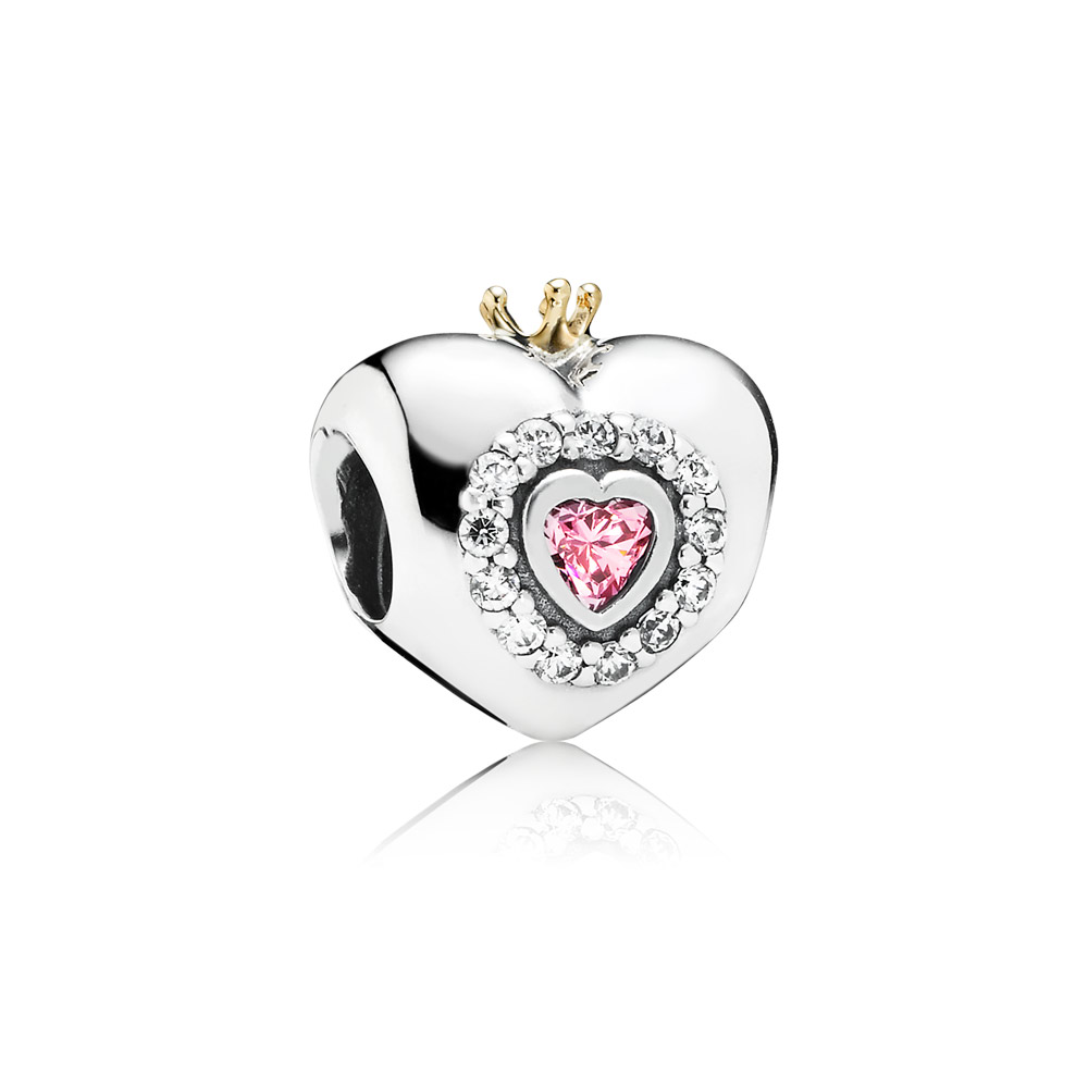 PANDORA Bedel Met Roze Prinsessenhart 791375PCZ