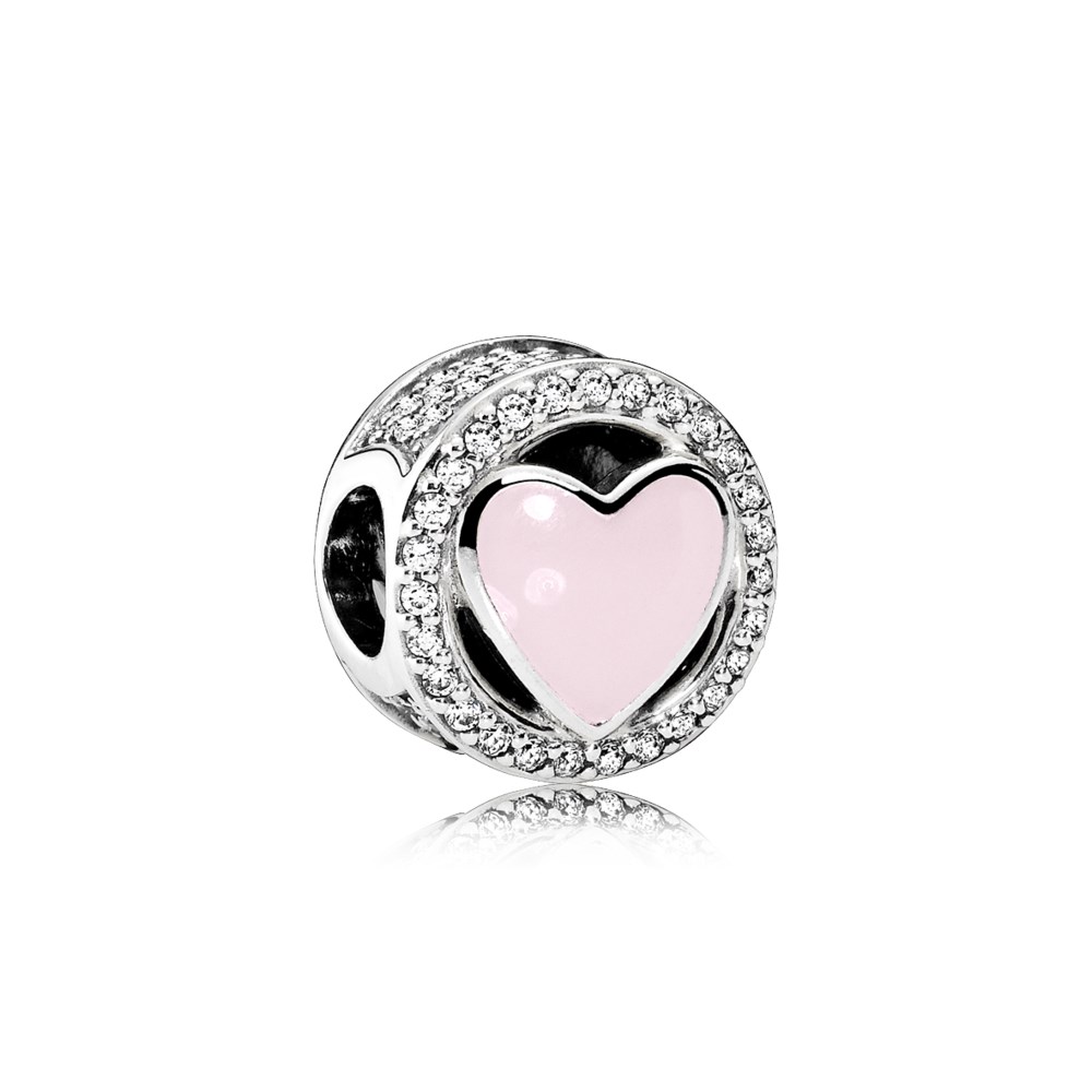 PANDORA Bedel Roze Liefde 792034CZ