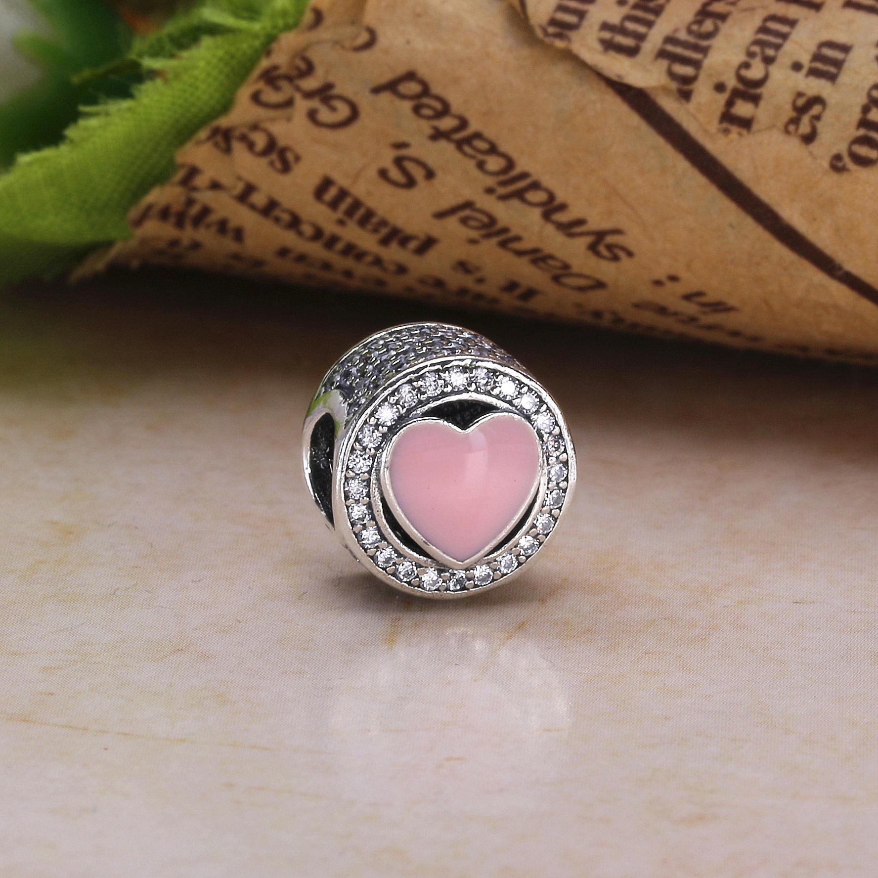 PANDORA Bedel Roze Liefde 792034CZ