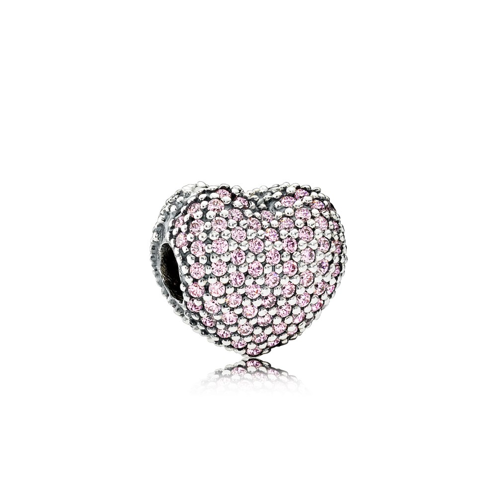 PANDORA Bedel Roze Pavé Hart 791427PCZ