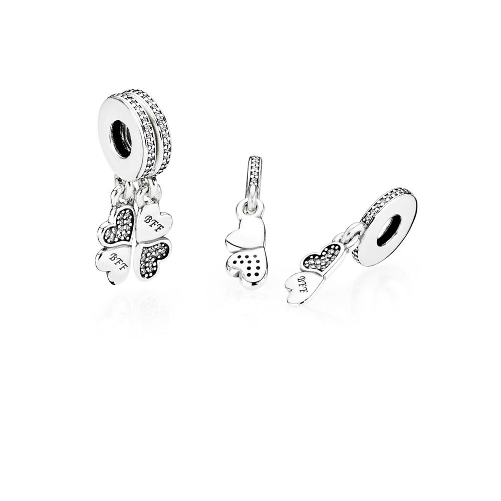 PANDORA Best Friends Forever Pendant Bedel - 791949CZ