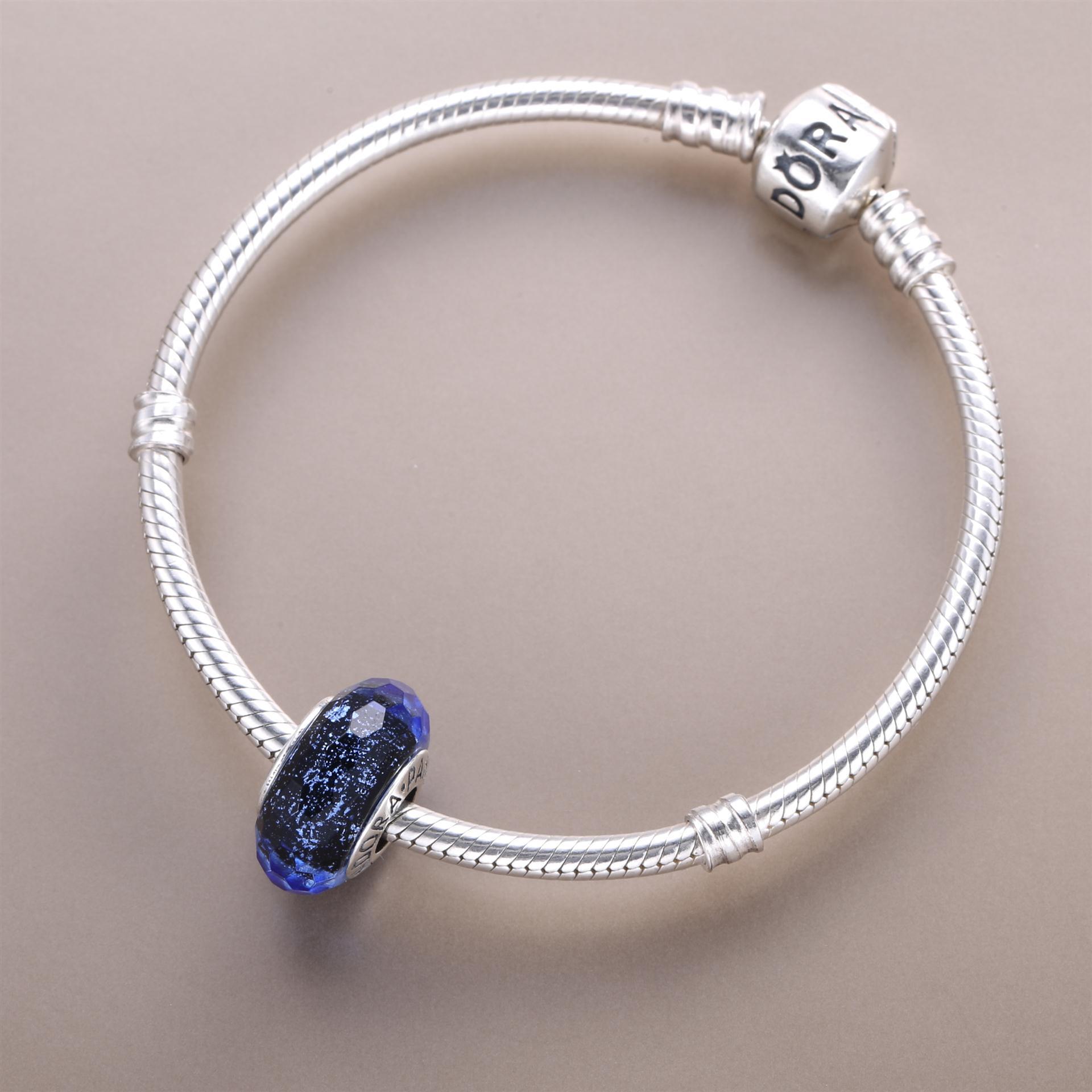 PANDORA Blauwe Murano Bedel 791646