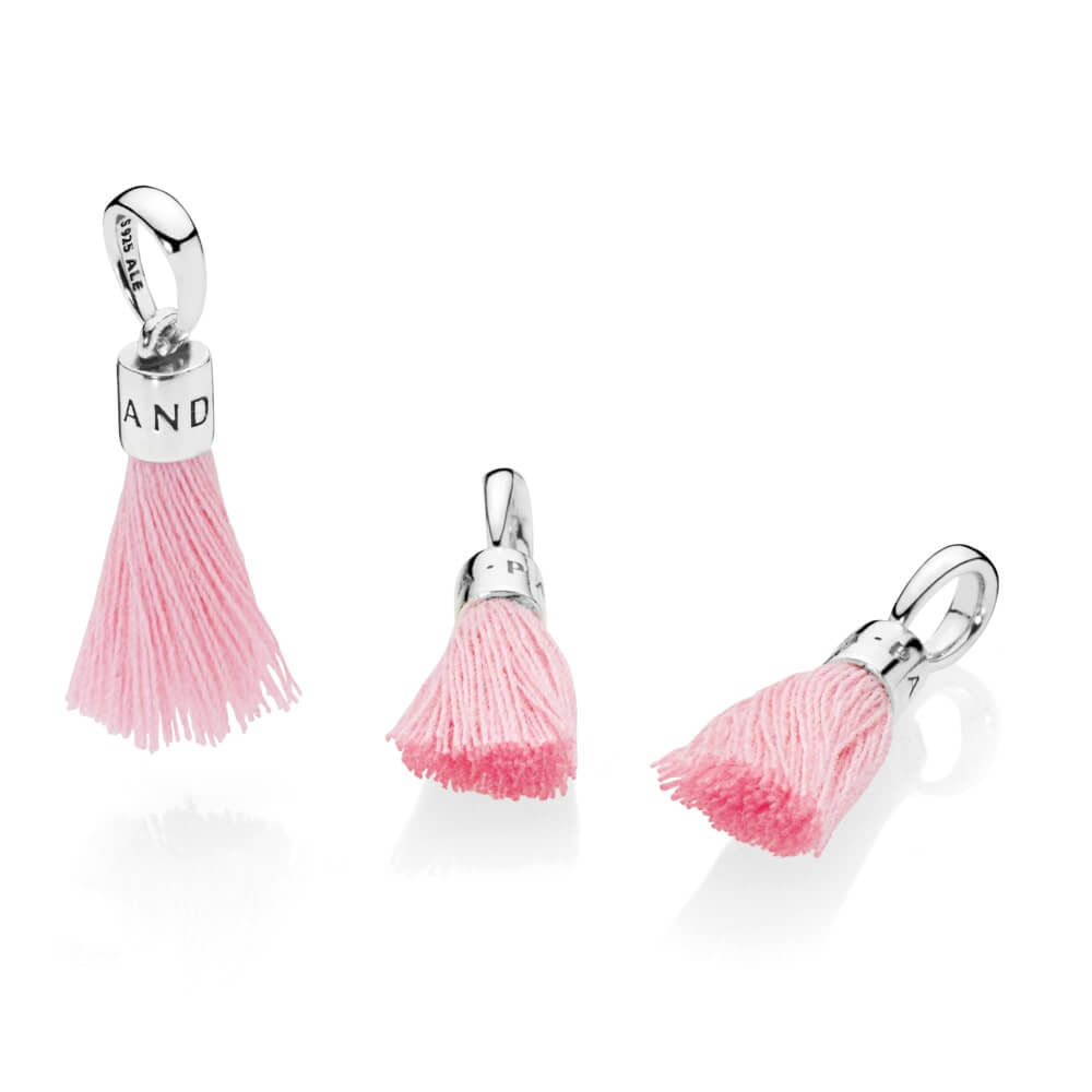 PANDORA Bright Pink Tassel Bedel - 797212Cbp