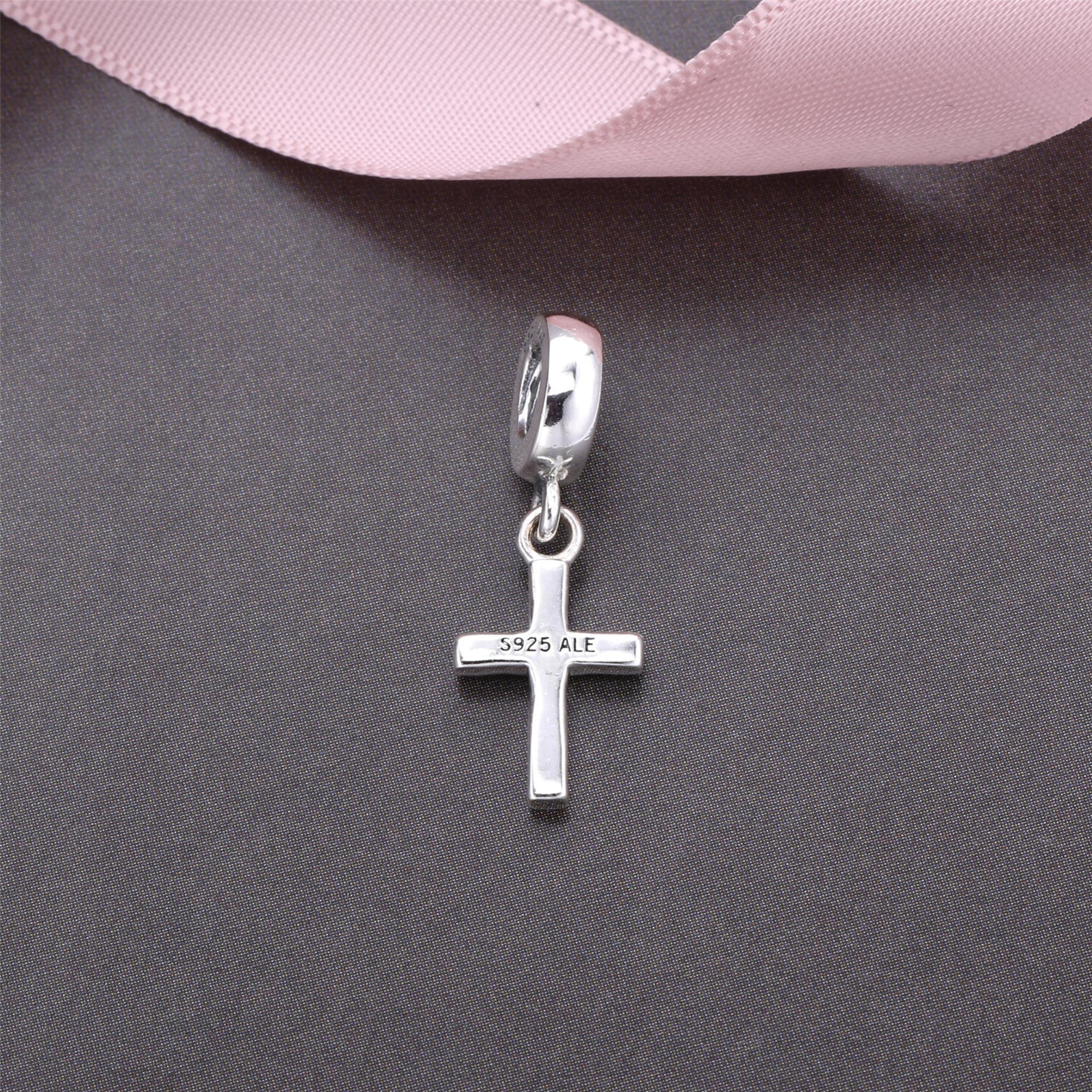 PANDORA Cross Silver Dangle With Cubic Zirconia - 791310CZ