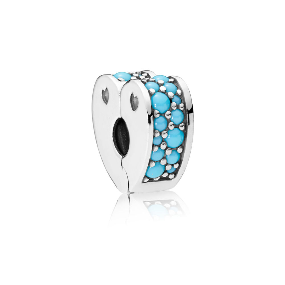 PANDORA Cyan Blue Arcs Of Love Bedel 797227NYA