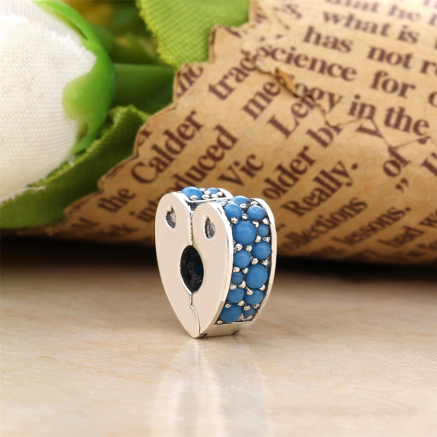 PANDORA Cyan Blue Arcs Of Love Bedel 797227NYA