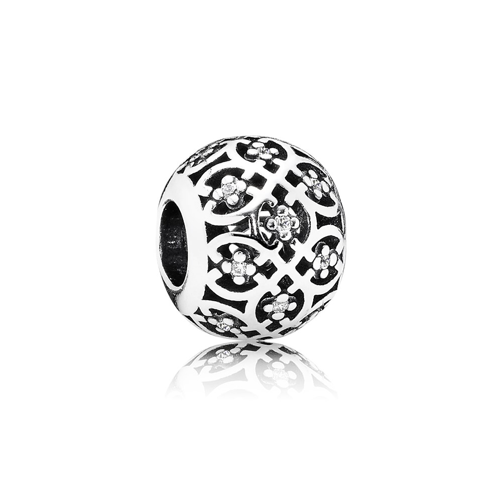 PANDORA Decorative Silver Bedel With Cubic Zirconia - 791295CZ