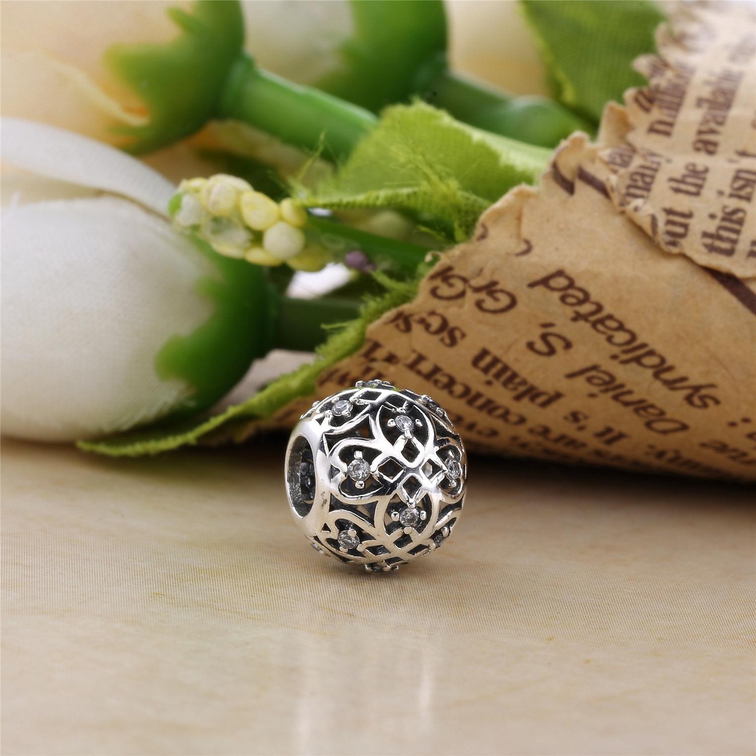 PANDORA Decorative Silver Bedel With Cubic Zirconia - 791295CZ