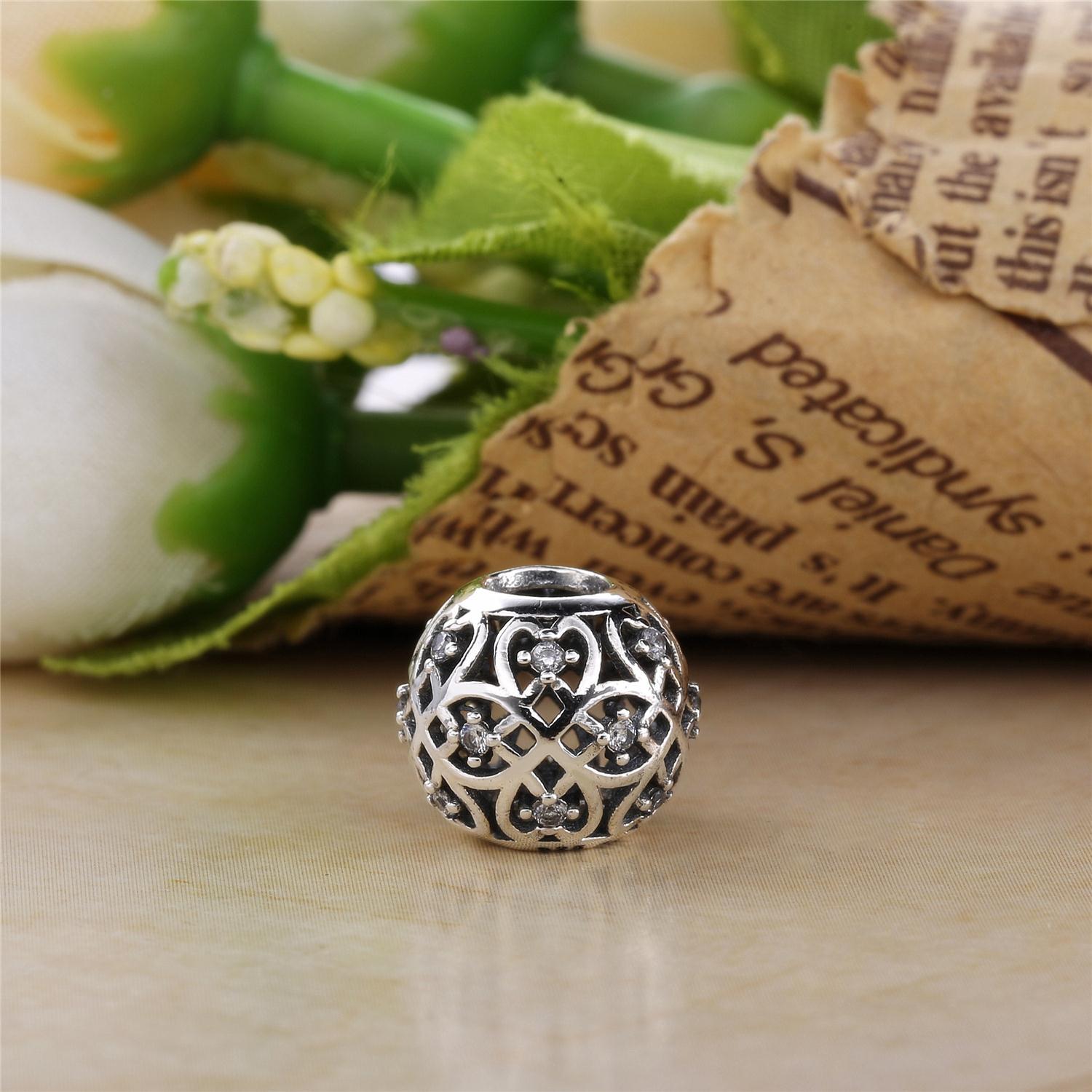 PANDORA Decorative Silver Bedel With Cubic Zirconia - 791295CZ