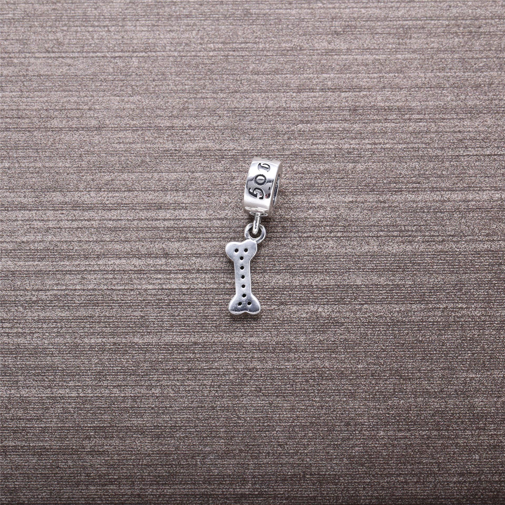 PANDORA Dog Bone Silver Dangle With Cubic Zirconia - 791263CZ