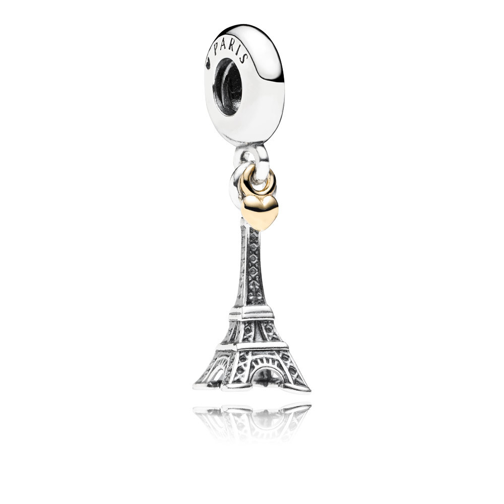 PANDORA Eiffel Tower Silver Dangle With 14K - 791302