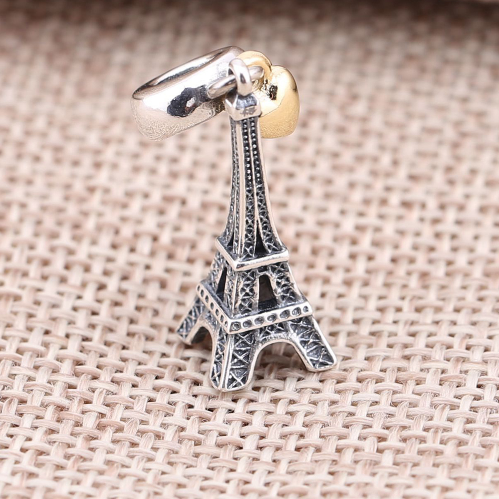 PANDORA Eiffel Tower Silver Dangle With 14K - 791302