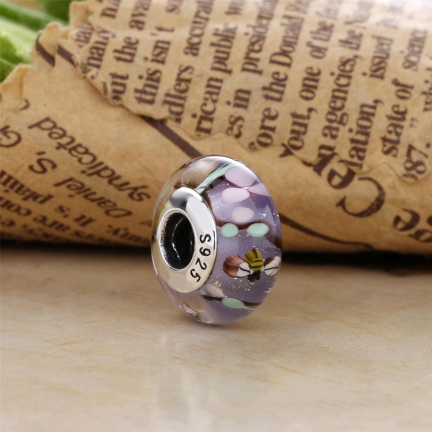 PANDORA Enchanted Garden Glass Bedel 797014