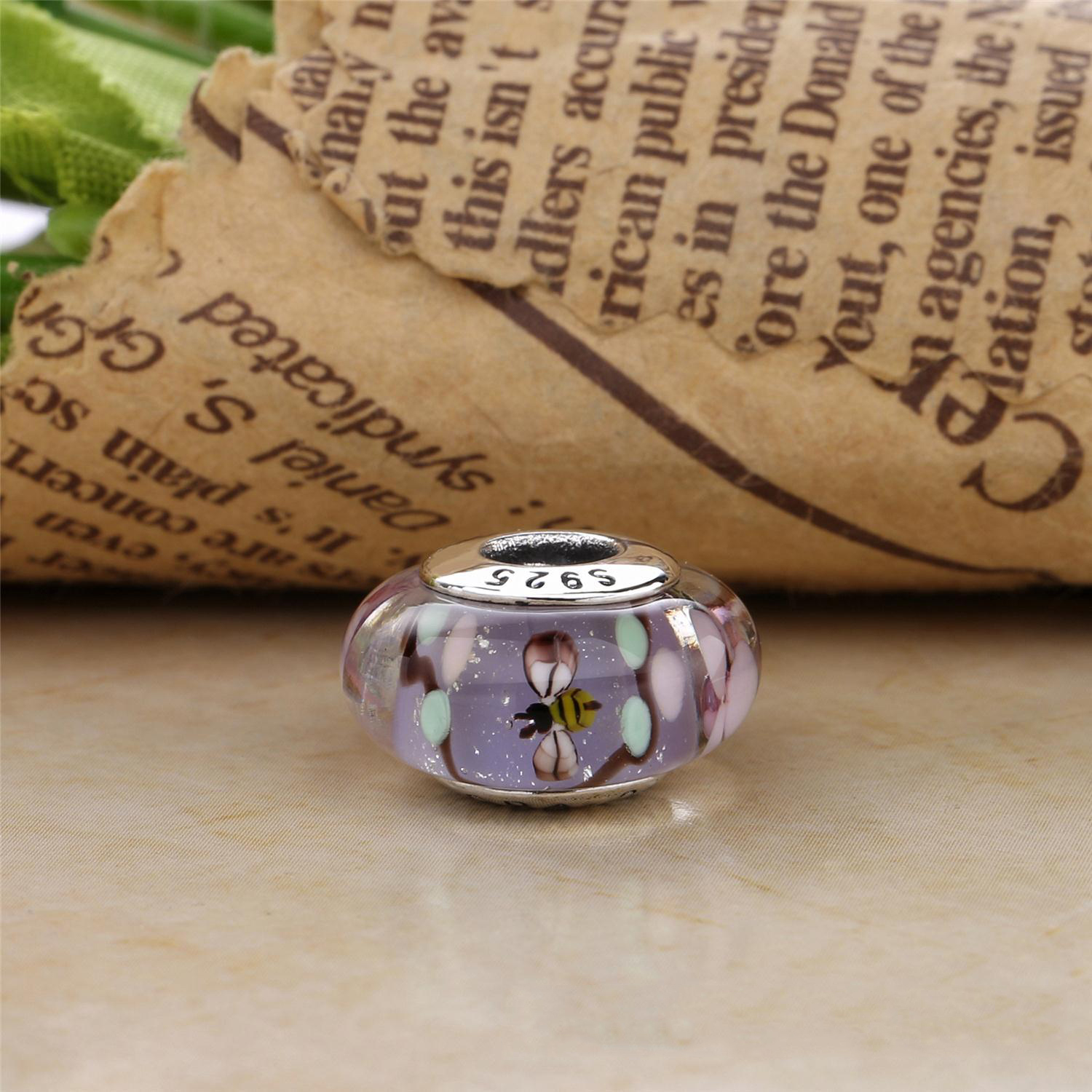 PANDORA Enchanted Garden Glass Bedel 797014