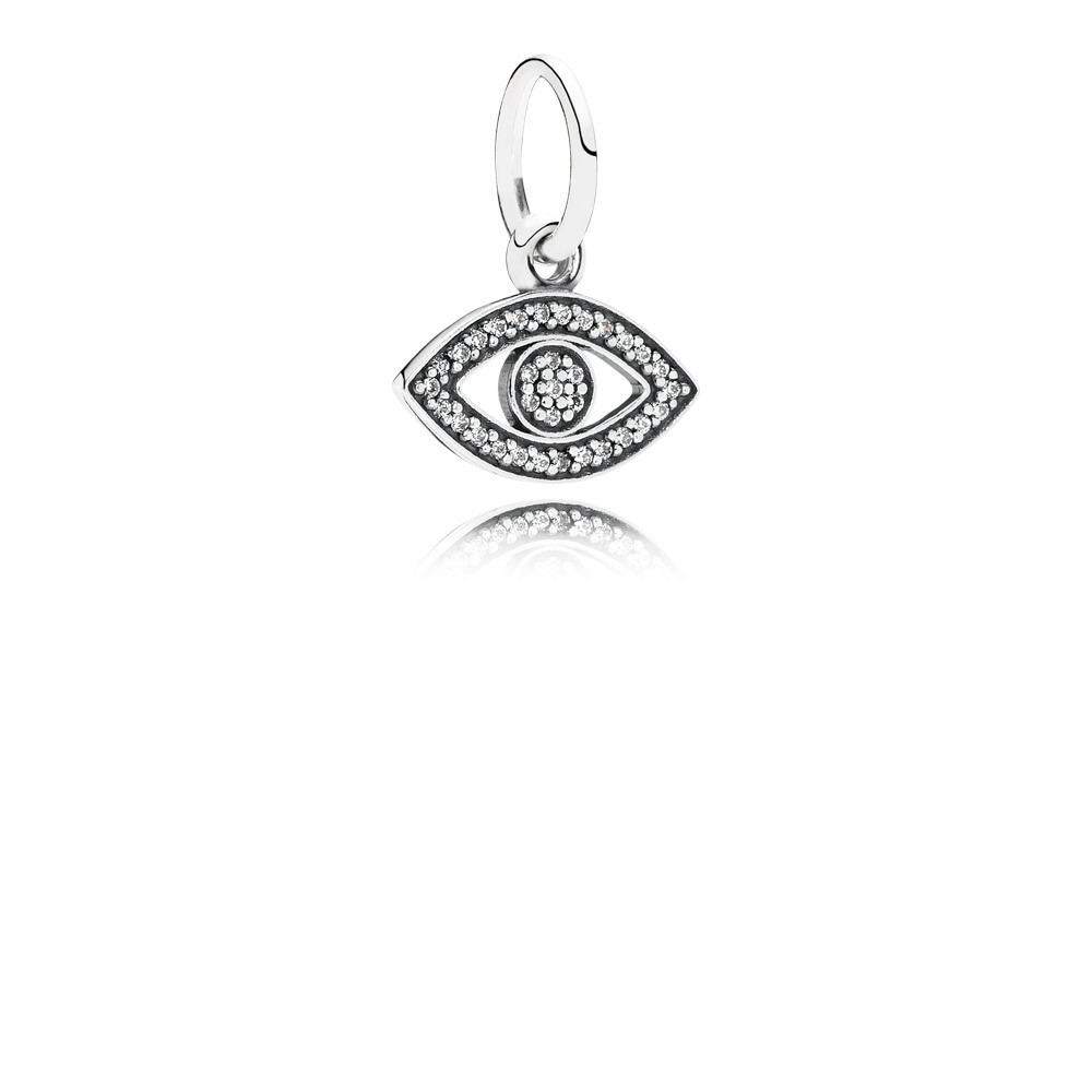 PANDORA Eye Silver Dangle With Cubic Zirconia - 791349CZ