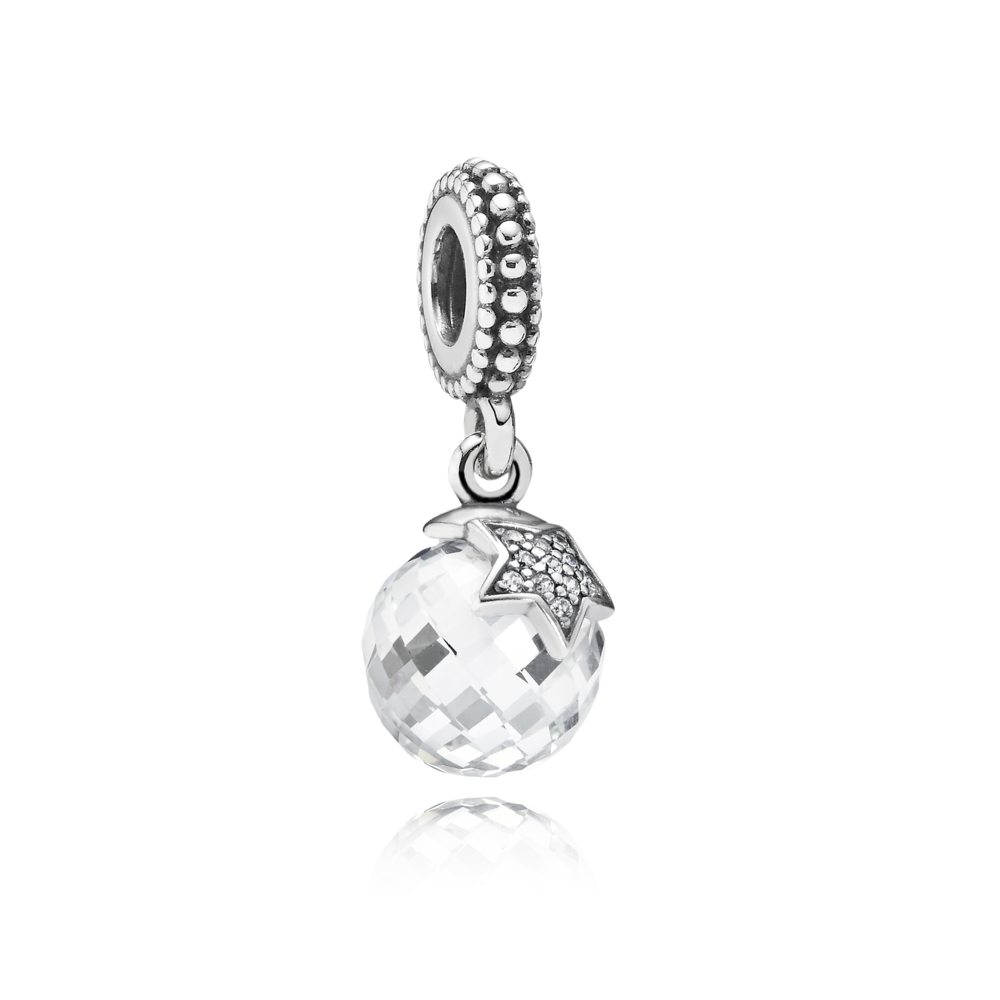 PANDORA Faceted Silver Dangle With Cubic Zirconia - 791392CZ