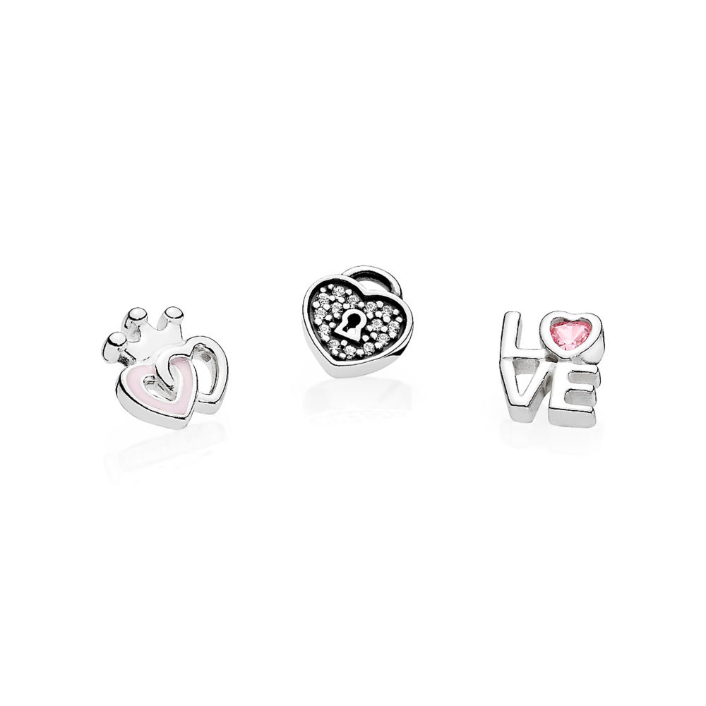 PANDORA Forever Hearts Petites Locket Bedel - 792021PCZ