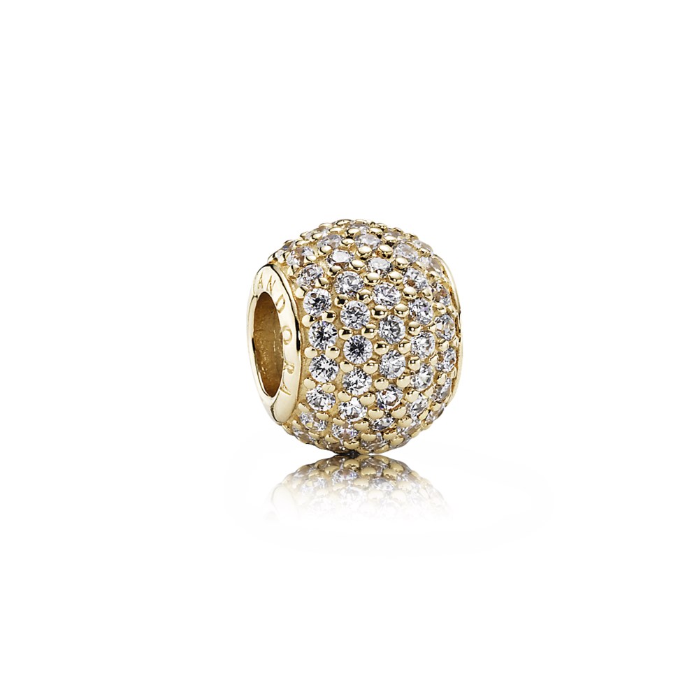 Pandora Gouden Pavé Lichten Bedel 750819CZ