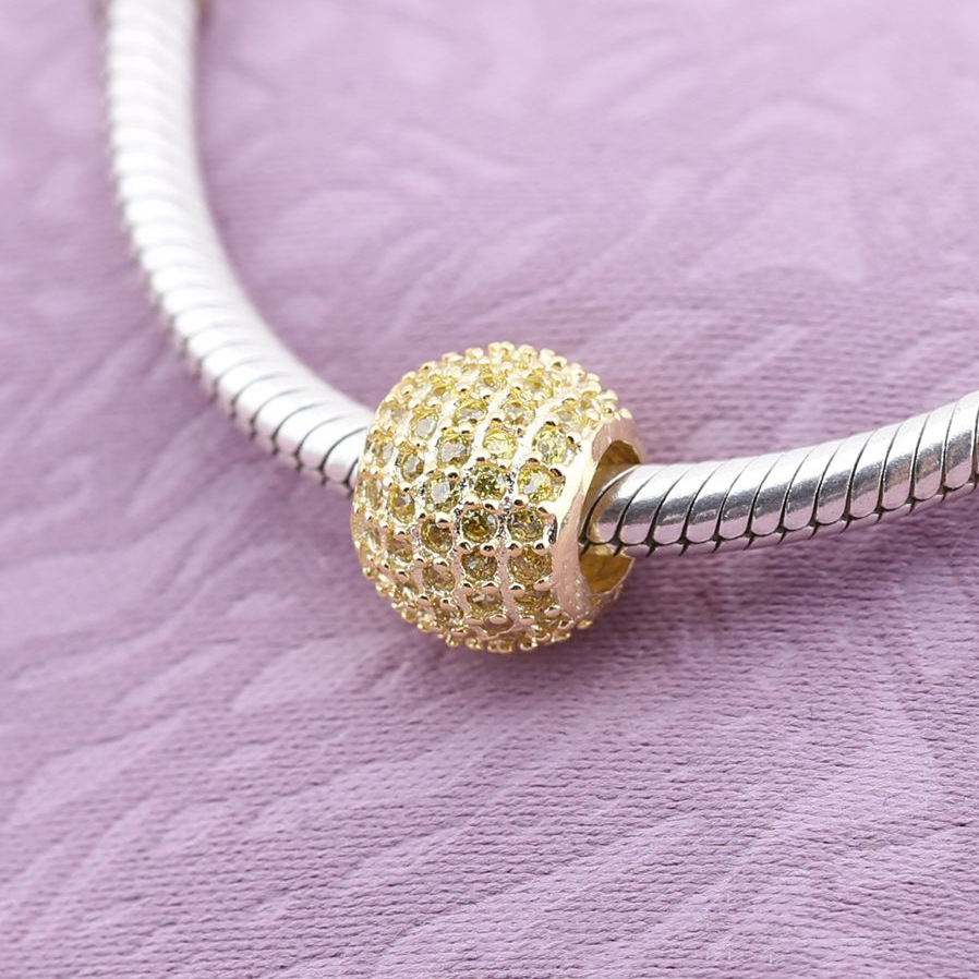 Pandora Gouden Pavé Lichten Bedel 750819CZ