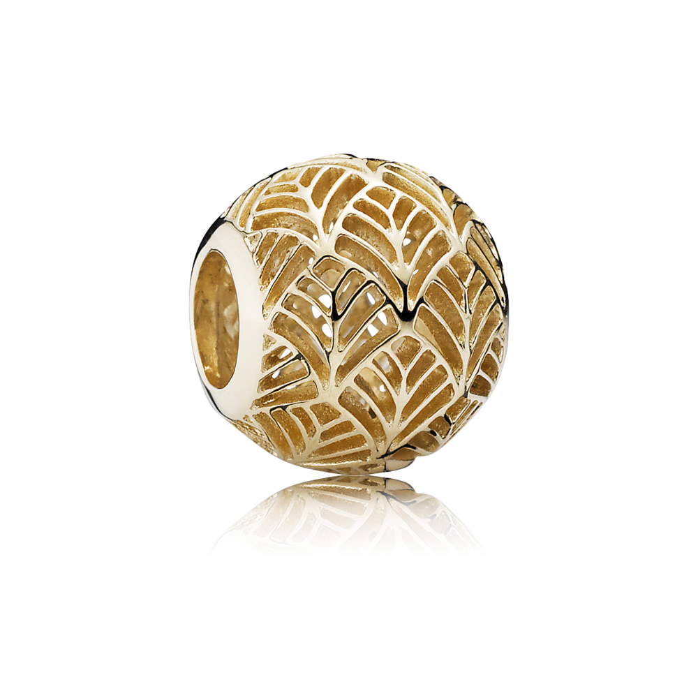 Pandora Gouden Tropicana Palmblad Bedel 750834